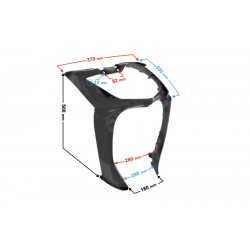 Cover - Headlamp cover connector, black for Energy scooter