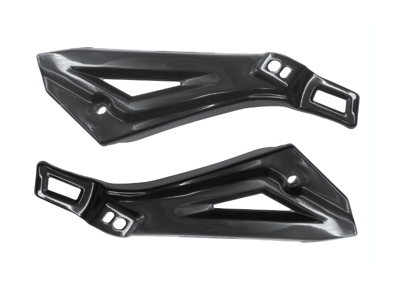 Footrest covers, black for Fighter 2