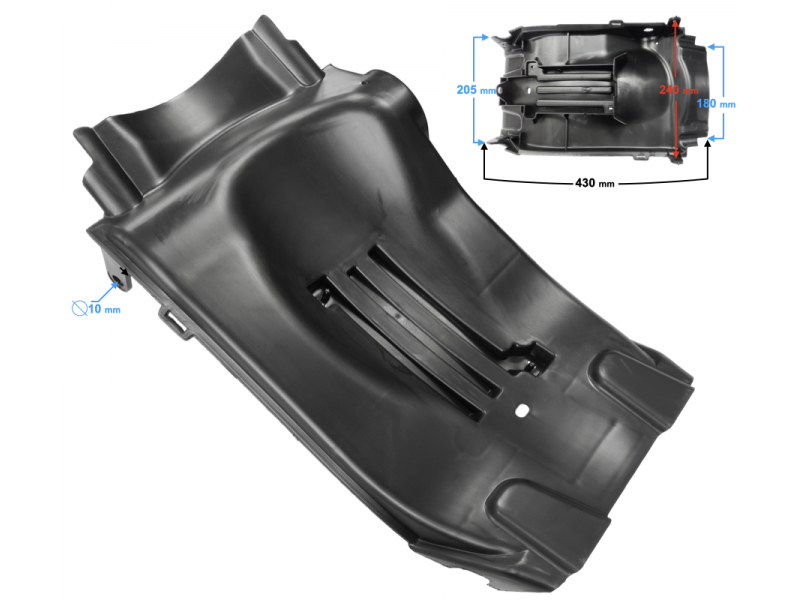 Cover: fender, rear, rear part GT 125