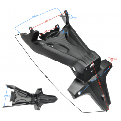 Cover: fender, rear, front part GT 125