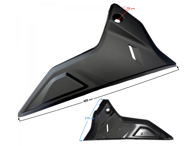 Bottom side cover right GT 125