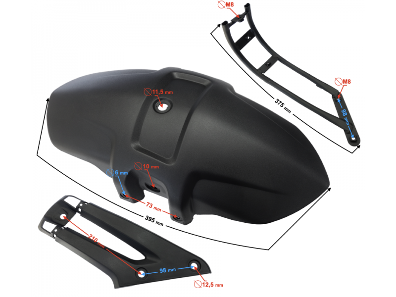 Cover: rear fender GT 125