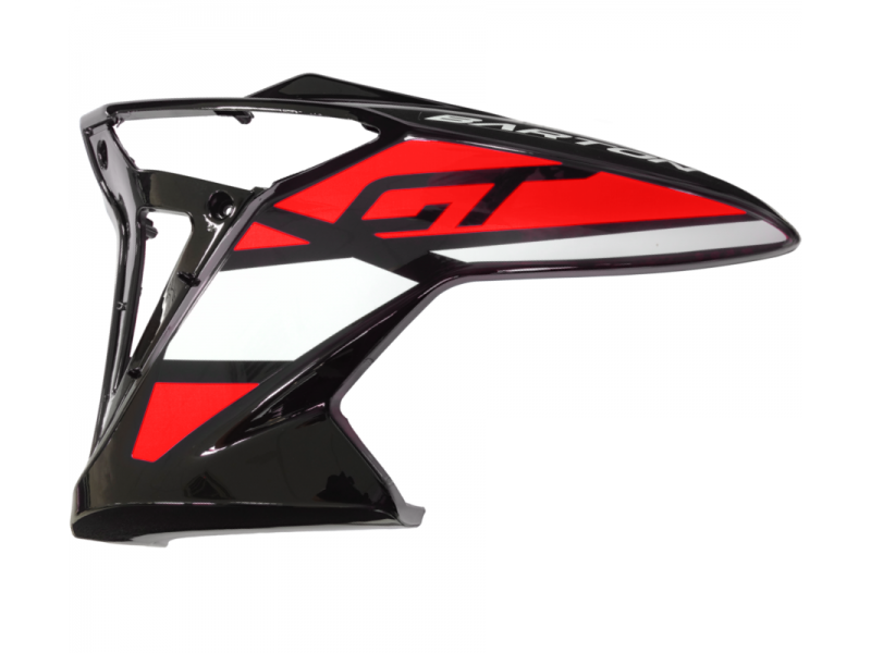 Fuel tank housing upper left red GT 125