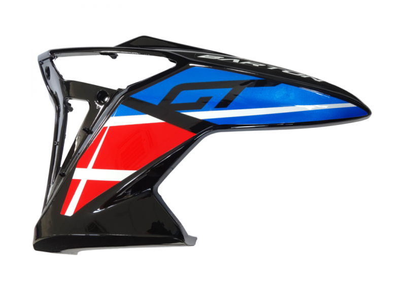 Fuel tank housing upper left white GT 125