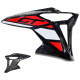 Fuel tank housing upper right red GT 125
