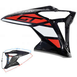 Fuel tank housing upper right red GT 125