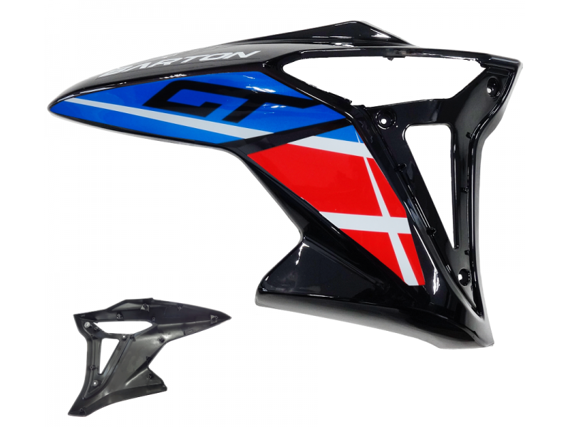 Fuel tank housing upper right white GT 125