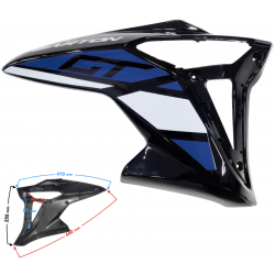 Upper right fuel tank housing blue GT 125