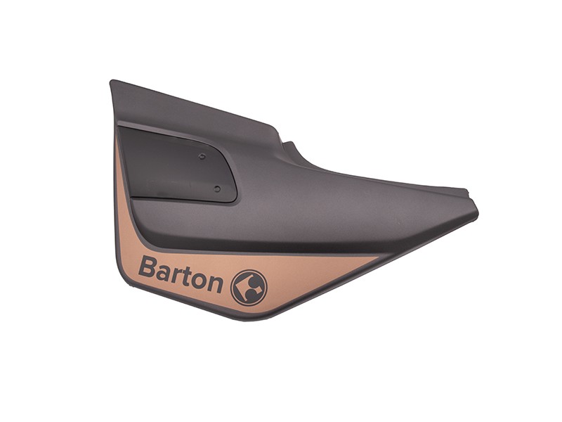 Left side cover, graphite, for Cafe Racer motorcycle