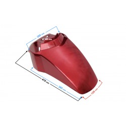 Front fender cover, red Tres scooter