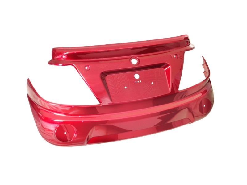 Rear cover red Tres scooter