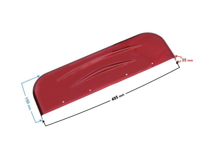Seating cover, red Tres scooter