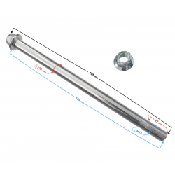 Front wheel axle for Tres scooter