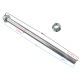 Front wheel axle for Tres scooter