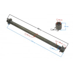 Front wheel axle for FR 2