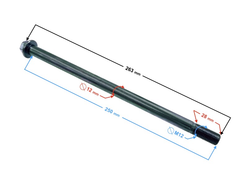 Front wheel axle for Falcon 50 Euro 4