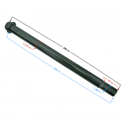 Rear wheel axle for Hyper 125 motorcycle