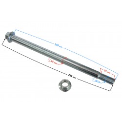 Rear wheel axle for Fighter 2 moped