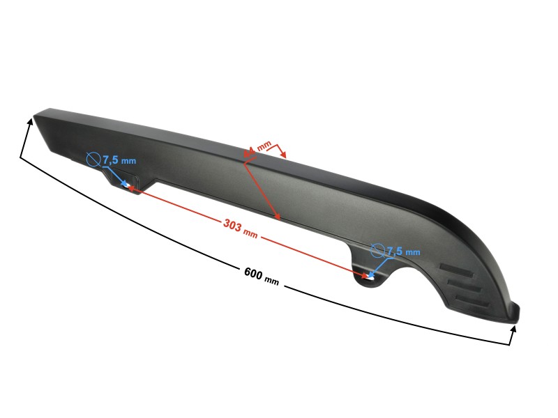 Chain protection cover for Classic 125 motorcycle