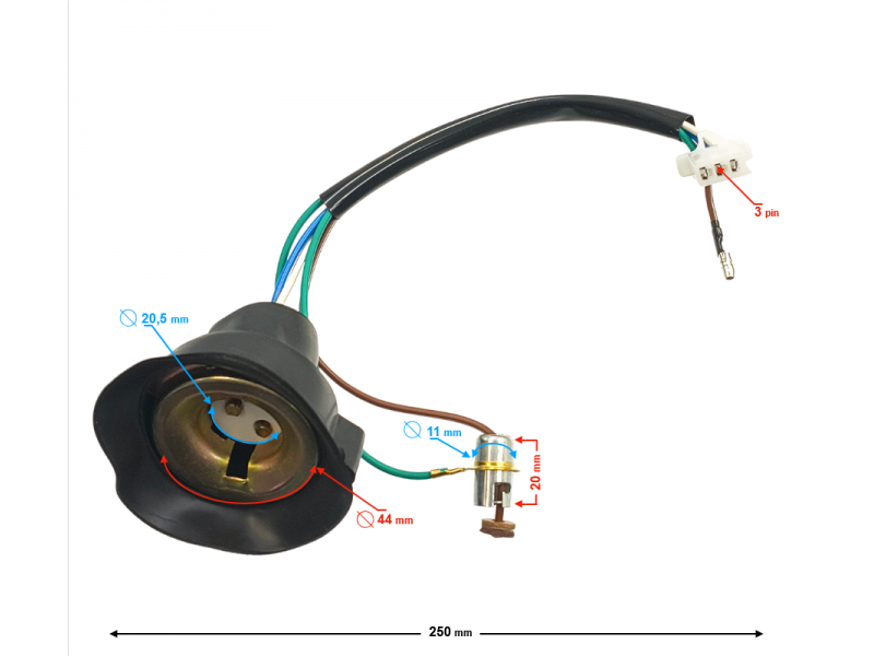 Headlamp bulb holder for Volcano 50 moped Headlamp bulb holder for Volcano 50 moped