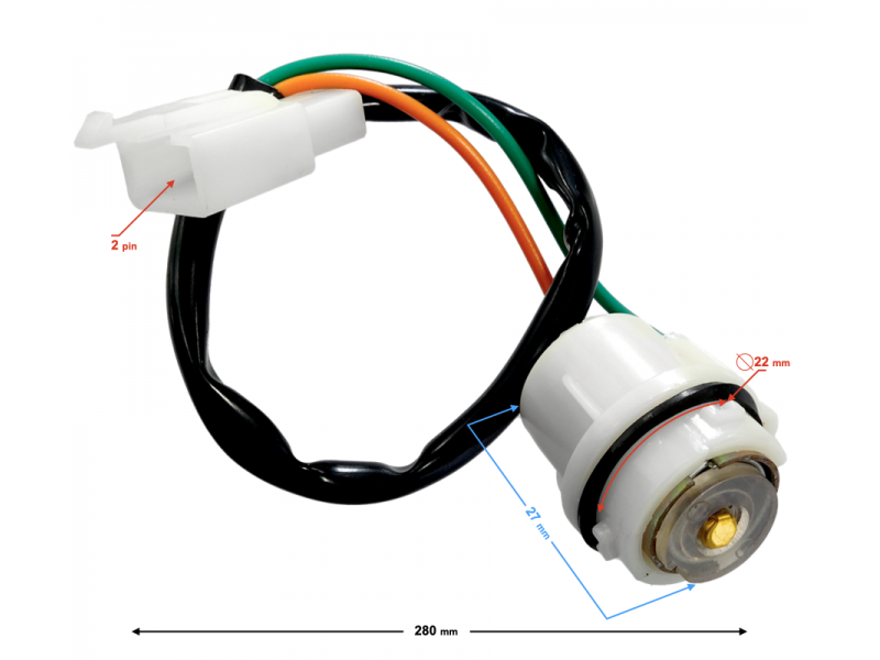 Direction indicator bulb holder Huragan 5 scooter