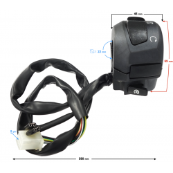 Combined switch, right for FR 2 moped