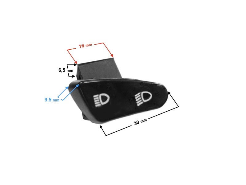 High / short light switch for Primo scooter