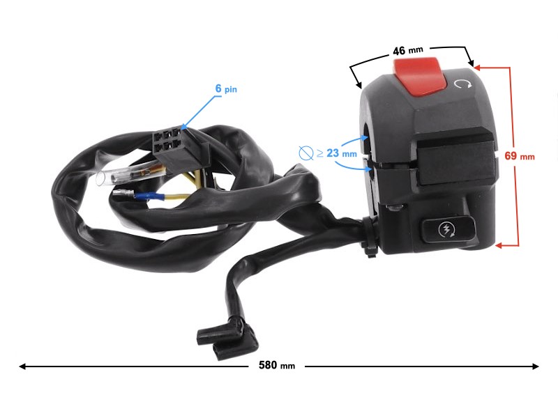 Right Switch TZ 125 motorcycle