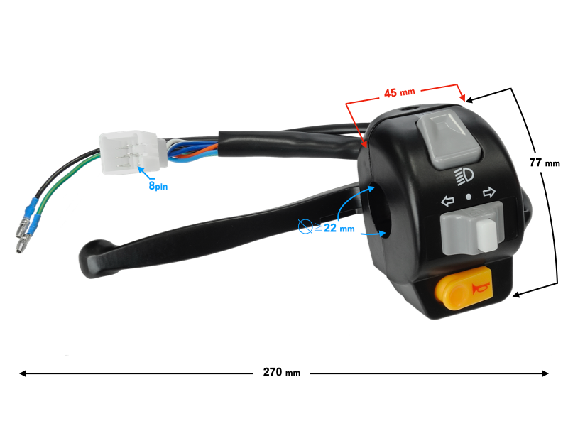 Combined switch, left Scalpel 50