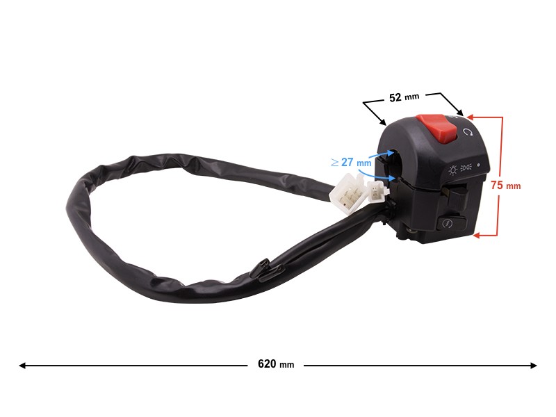 Combined switches, right for B-Max scooter