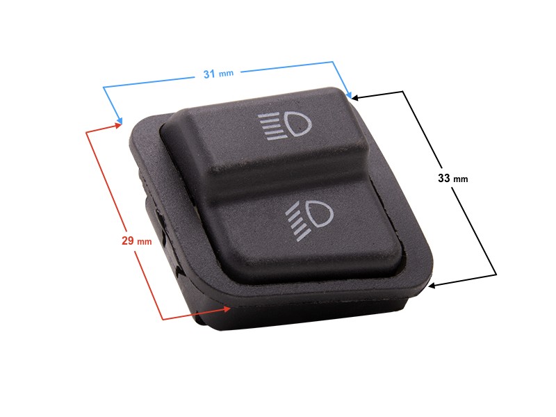 Single long/short light switch for Huragan scooter
