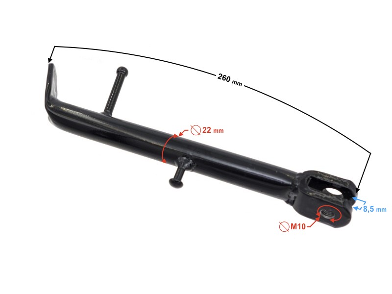 Side stand support for FR 2 moped
