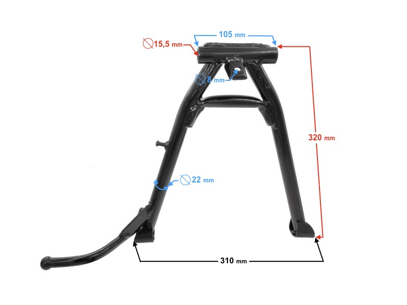 Central support for FR 2 moped