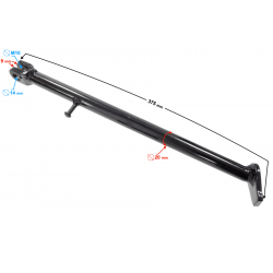 Side stand support for Hyper 125 motorcycle