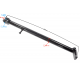 Side stand support for Hyper 125 motorcycle