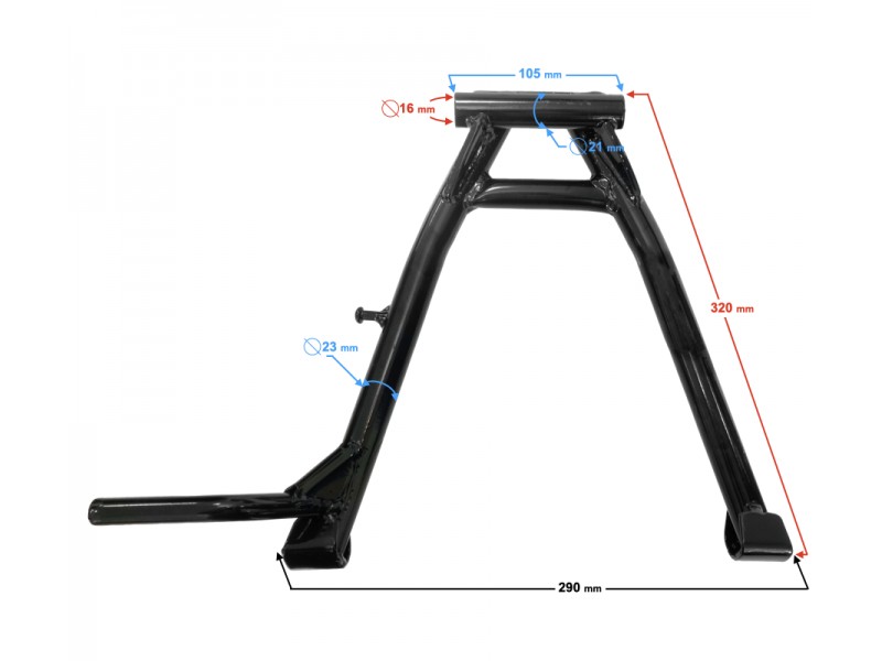 Central support for Fighter 2 moped