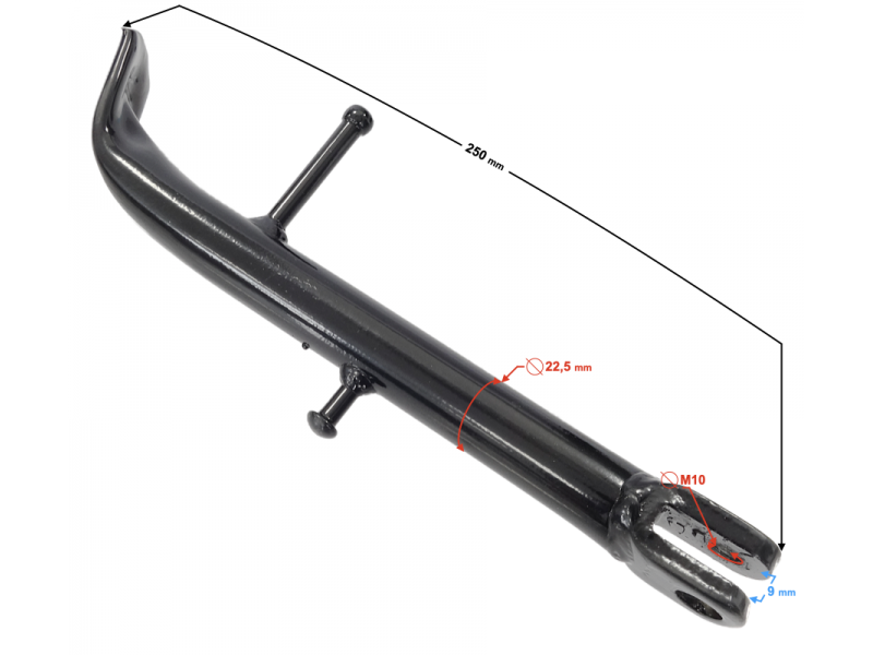 Side stand support for Sprint 2 moped