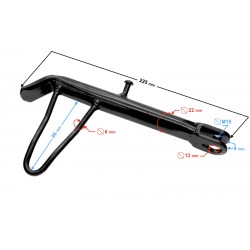 Side stand support for E-Max scooter