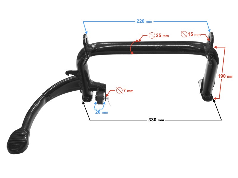 Central support for E Energy scooter