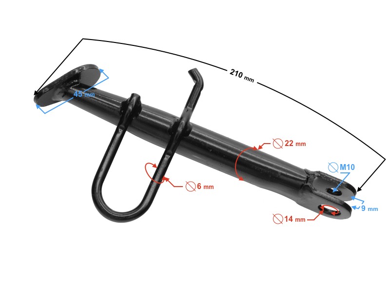 Side stand support for Energy scooter