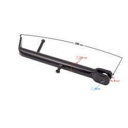 Side stand support for Cafe Racer motorcycle