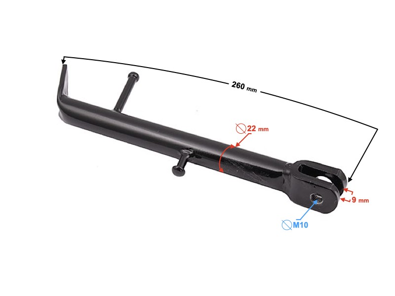 Side stand support for Cafe Racer motorcycle Side stand support for Cafe Racer motorcycle