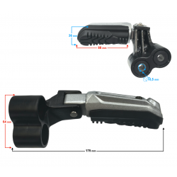 Front right footrest for Blade 125 motorcycle