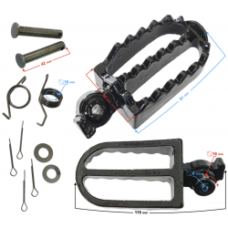 Front footrest (set) for Hyper 125 motorcycle