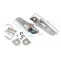 Rear footrests for B-Max scooter , set