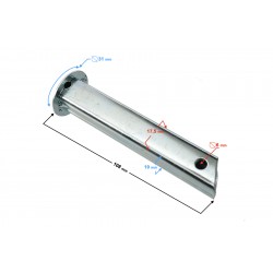 Rear footrest, inner part for Fighter 2 moped