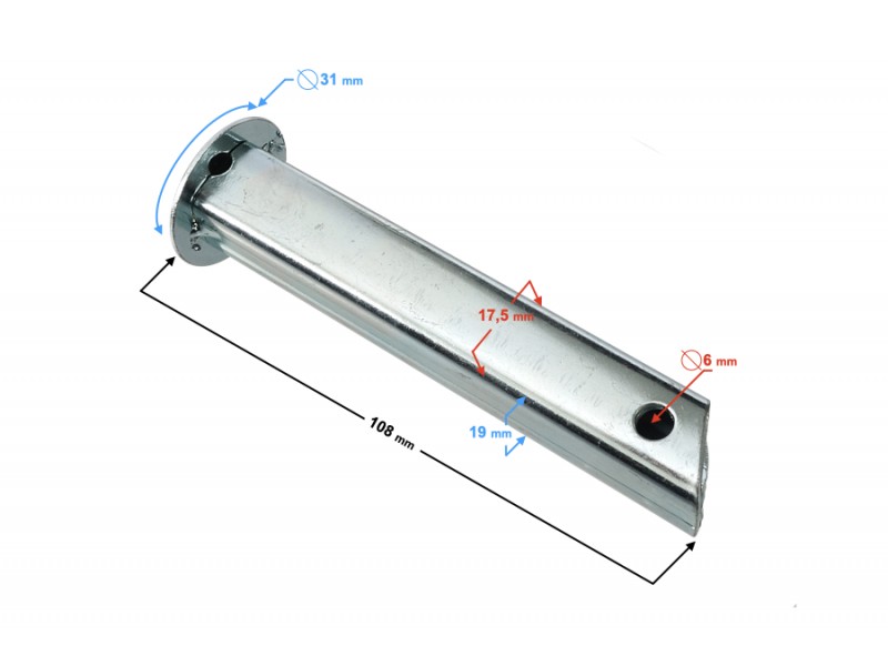 Rear footrest, inner part for Fighter 2 moped