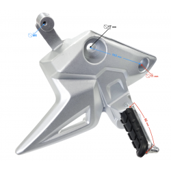 Front right footrest GT 125