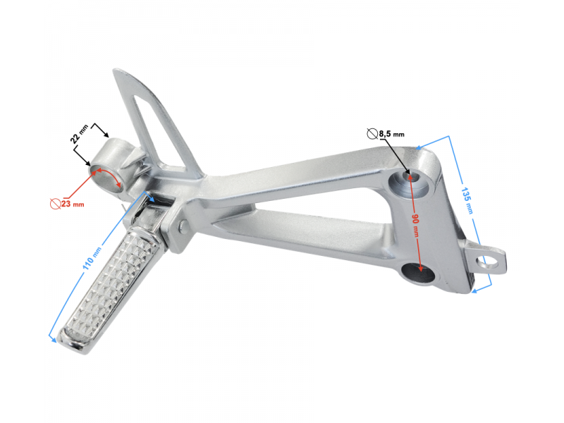 GT 125 rear right footrest