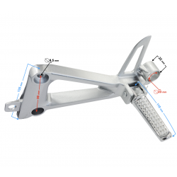 GT 125 rear left footrest